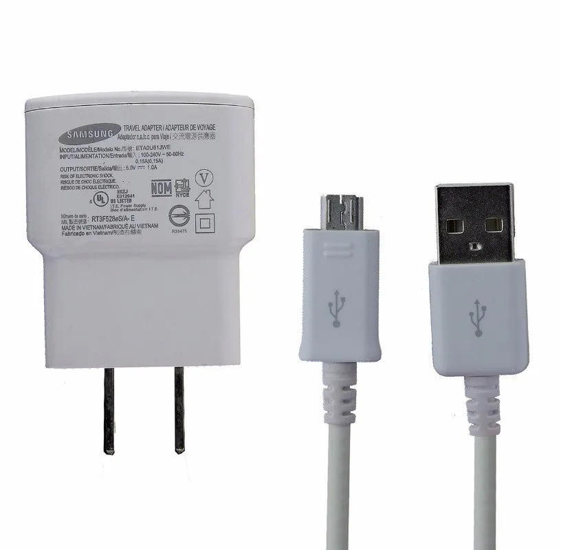 Samsung (ETA0U61JWE) 1A Travel Charger & Cable for Micro USB Devices - White