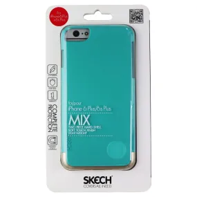 Skech MIX Slider Case for iPhone 6s Plus/6 Plus - Aqua Green/Champagne