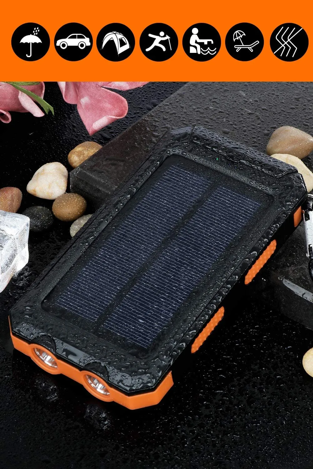 Solar Power Bank Solar Charger 20000Mah