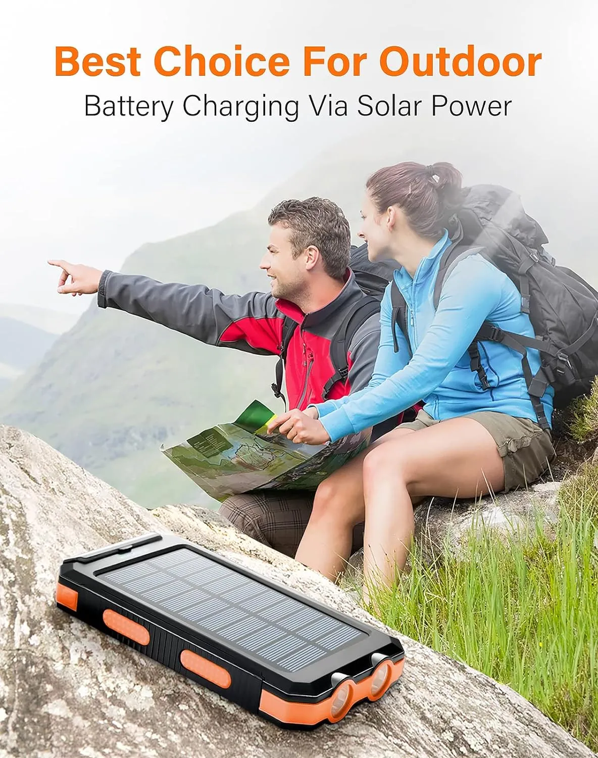 Solar Power Bank Solar Charger 20000Mah