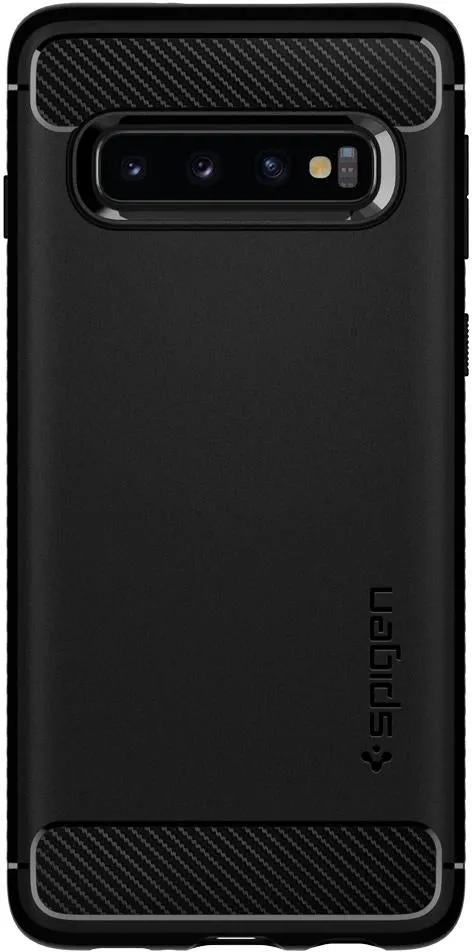 Spigen Rugged Armour Cover for Samsung Galaxy S10 Plus - Black