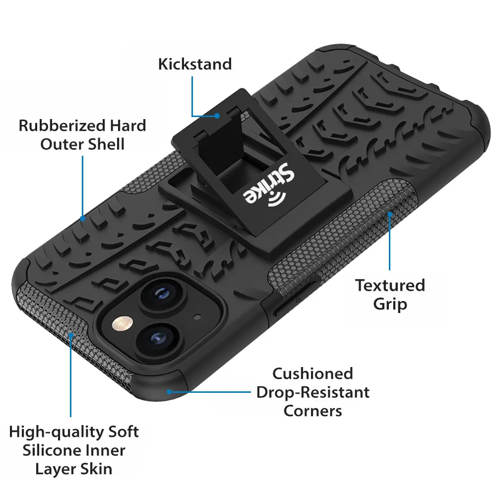 Strike Rugged Case for Apple iPhone 14 (Black)