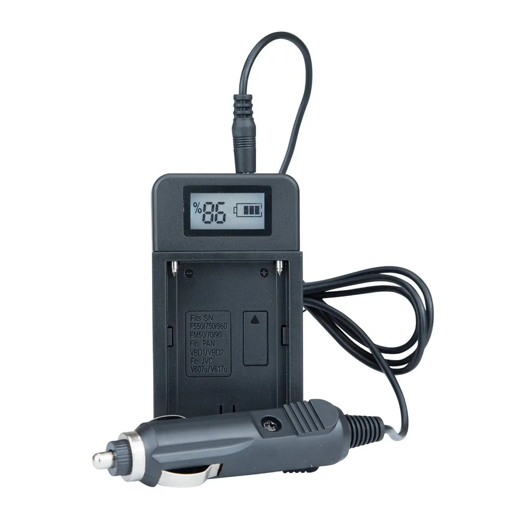 Strobepro Battery Charger - Sony NP-F750 NP-F570 NP-F970 Compatible