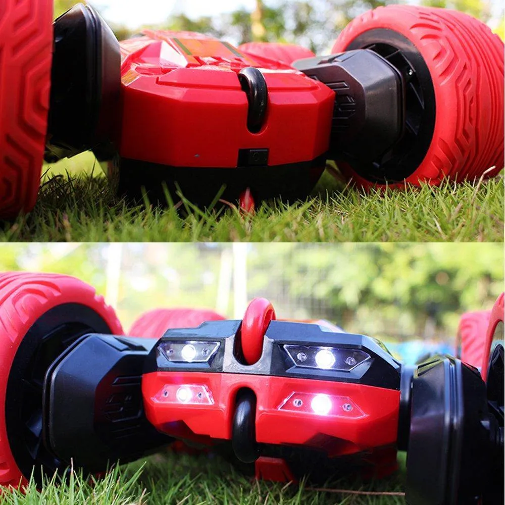 Stunt RC Car Double Sided Rotating Tumbling Ransformation 360 Degree/RED