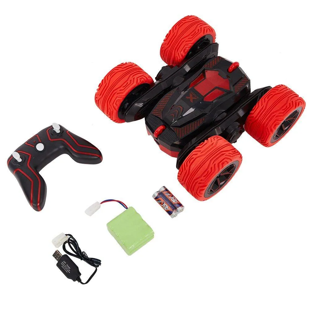 Stunt RC Car Double Sided Rotating Tumbling Ransformation 360 Degree/RED