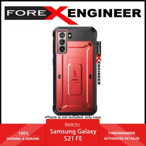 Supcase Unicorn Beetle Pro Rugged Case for Samsung Galaxy S21 FE with Built-in Screen Protector - Metallic Red (Barcode: 843439113381 )