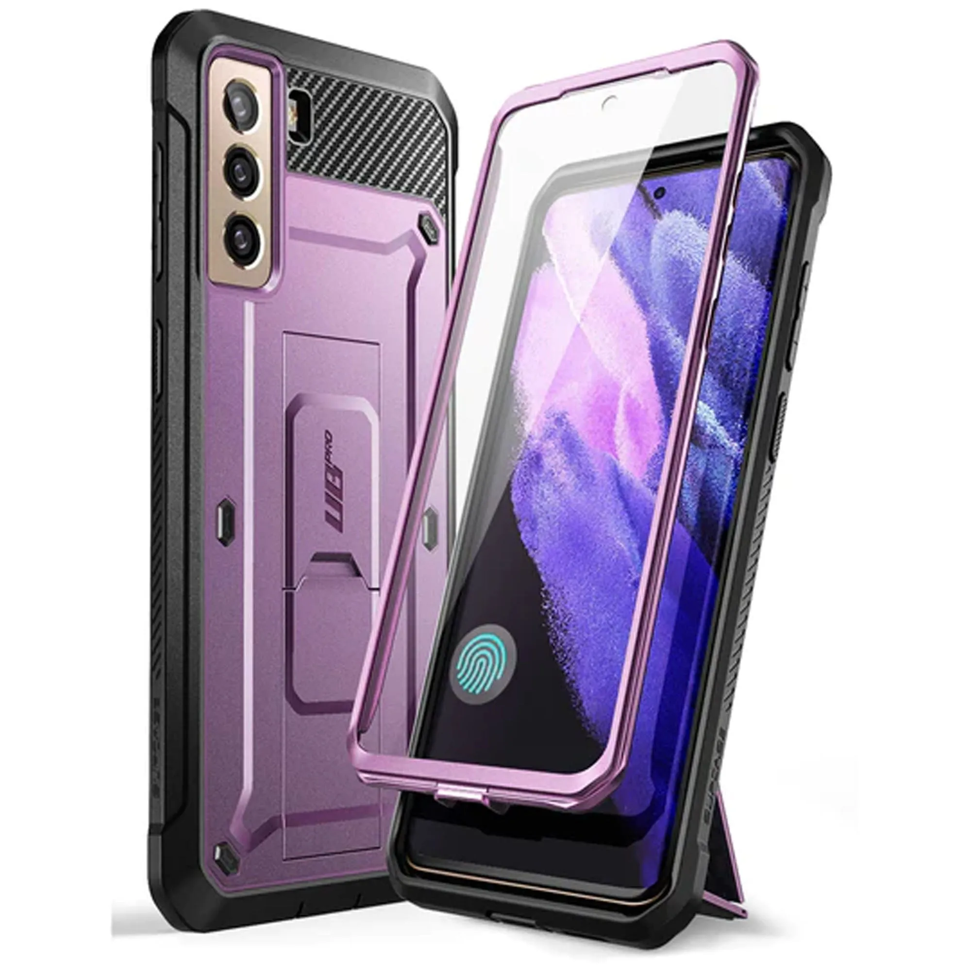 Supcase Unicorn Beetle Pro Rugged Case for Samsung Galaxy S21 Plus - Metallic Purple (Barcode: 843439135987 )