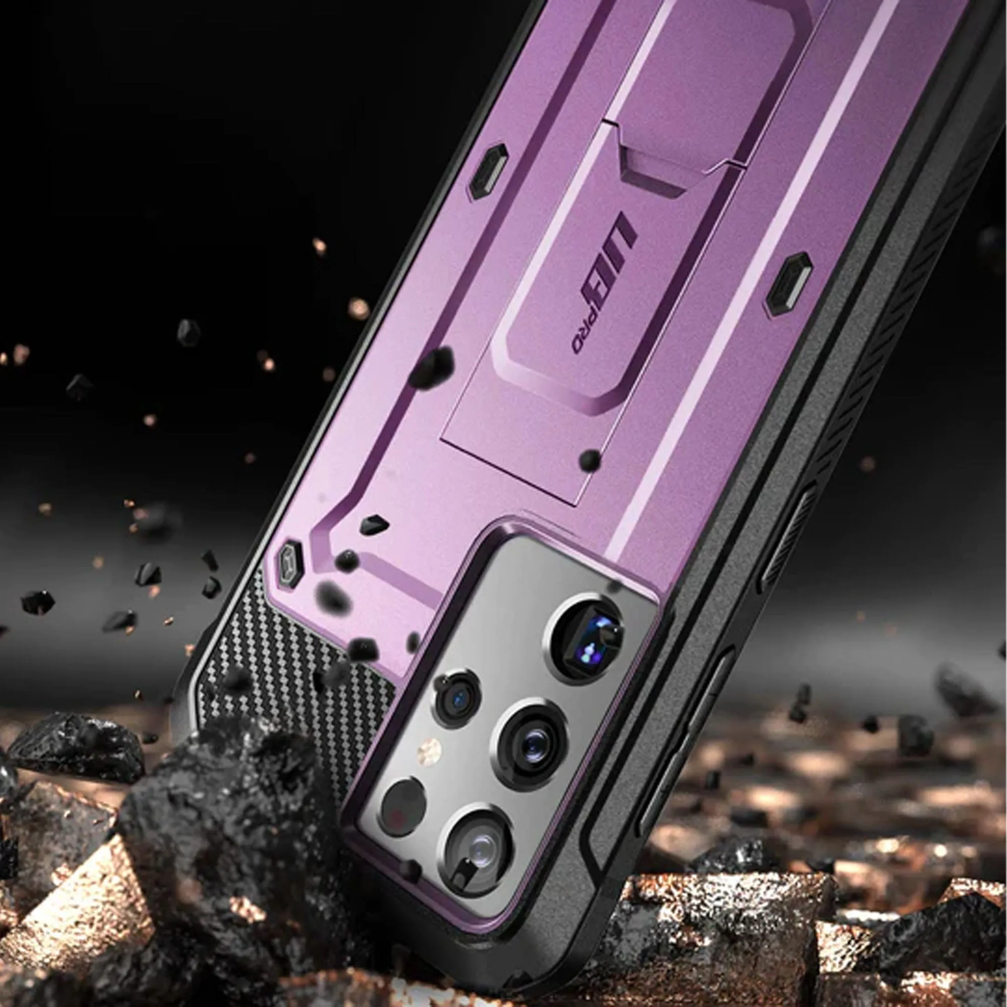 Supcase Unicorn Beetle Pro Rugged Case for Samsung Galaxy S21 Plus - Metallic Purple (Barcode: 843439135987 )