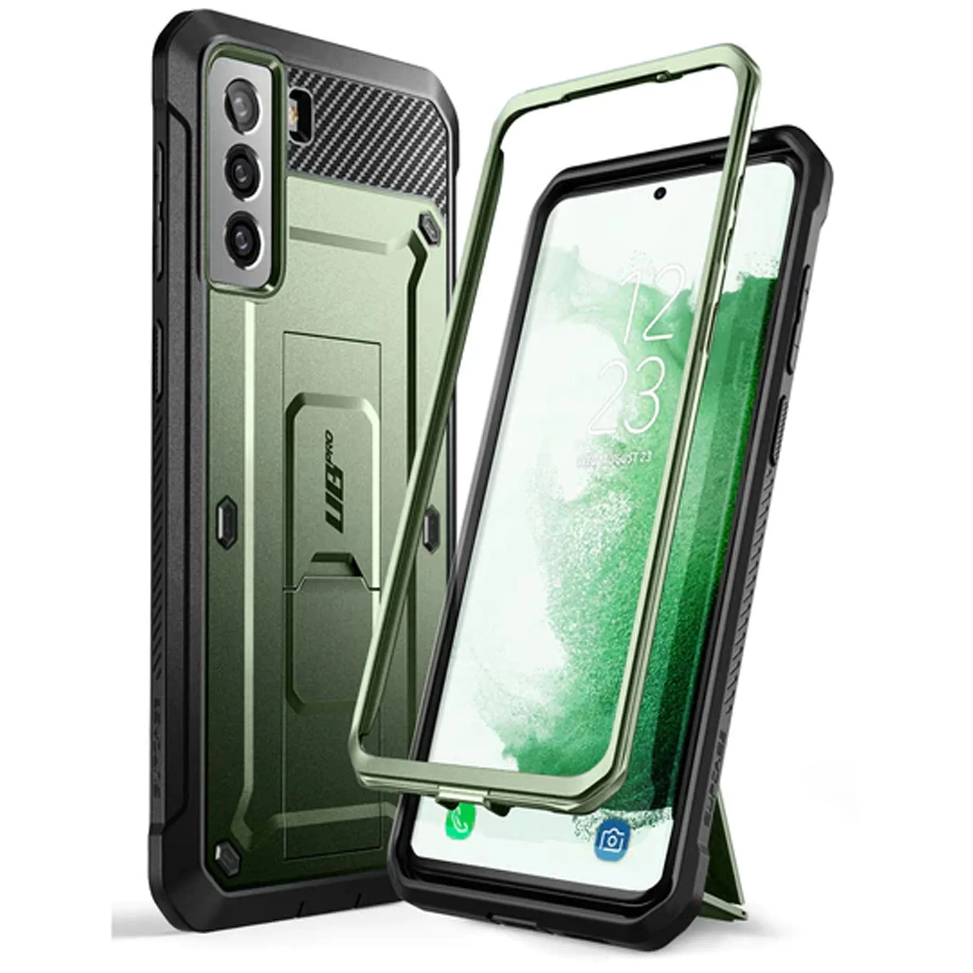 Supcase Unicorn Beetle Pro Rugged Case for Samsung Galaxy S22 Plus - Dark Green