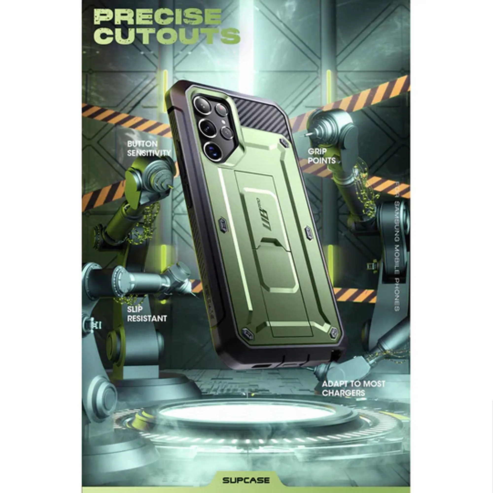 Supcase Unicorn Beetle Pro Rugged Case for Samsung Galaxy S22 Plus - Dark Green