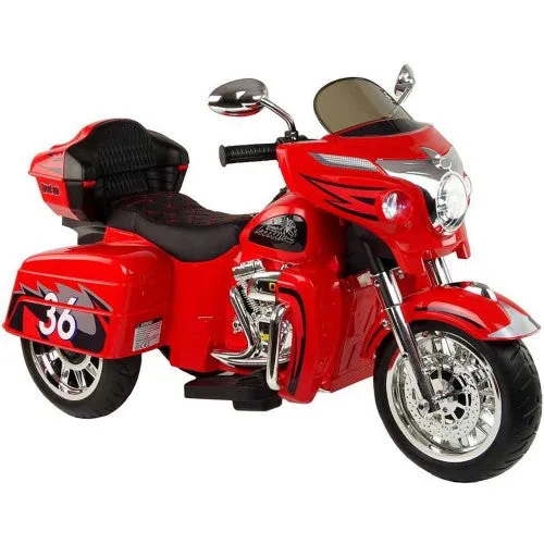 Super Cool 2025 Three-Wheeled Motorcycle Ride On Car | 12V | 2 Speeds | Lights | Music | Storage | Ages 3-8