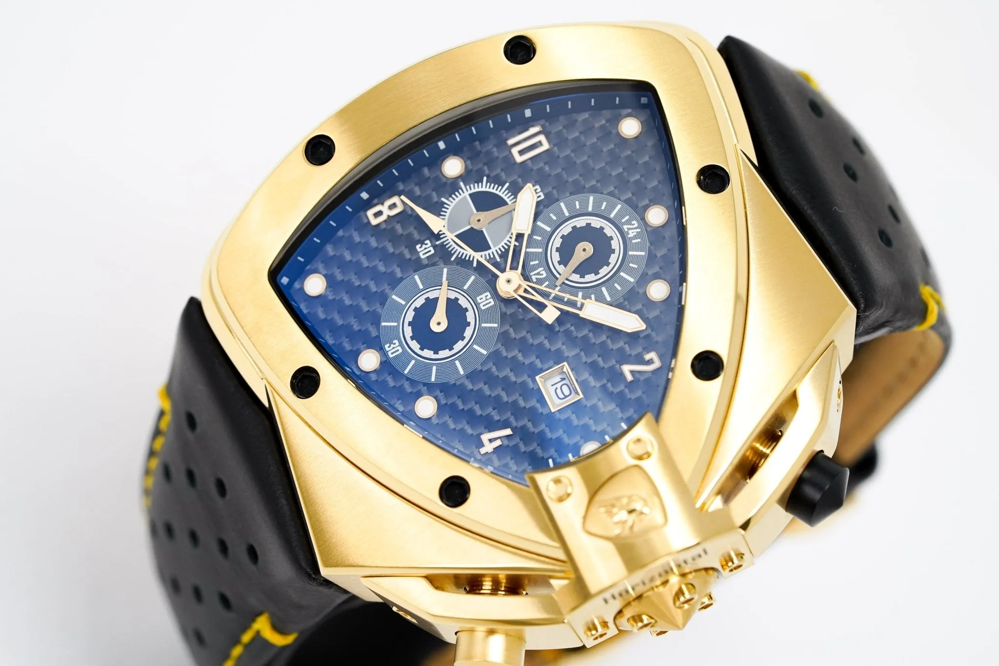 Tonino Lamborghini Men's Chronograph Watch Spyder Horizontal Yellow Gold T20SH-B