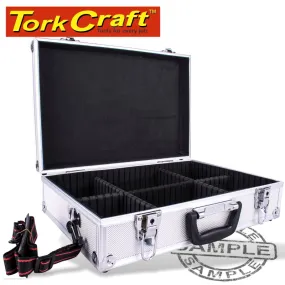 TORK CRAFT ALUMINIUM CASE 42.5 X 28.5 X 12 WITH 5 X DIVIDERS ALC002