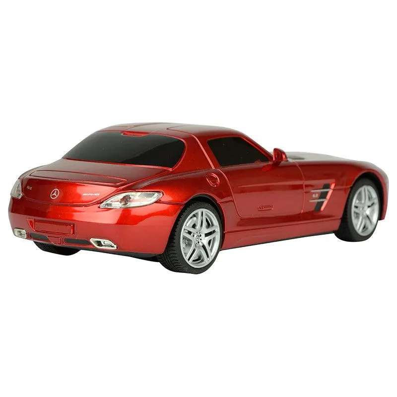 TurboS 1:24 Remote Control Benz SLS Licensed Toys Car, Red