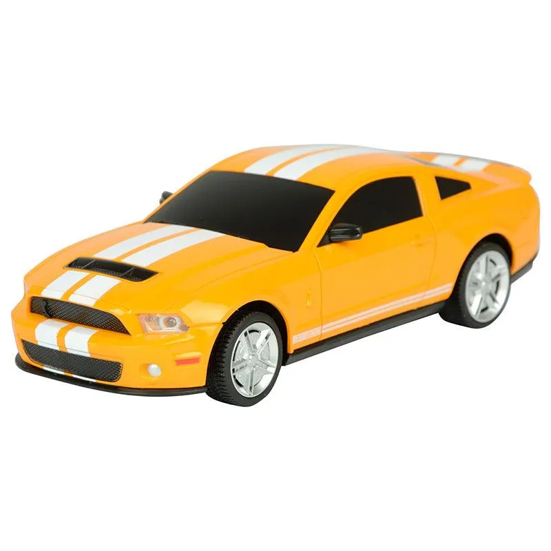 TurboS 1:24 Remote Control GT500 Ford Mustang Licensed Toys Car, Yellow