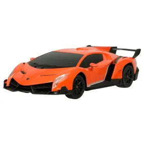 TurboS 1:24 Remote Controlled Lamborghini Veneno Licensed, Orange