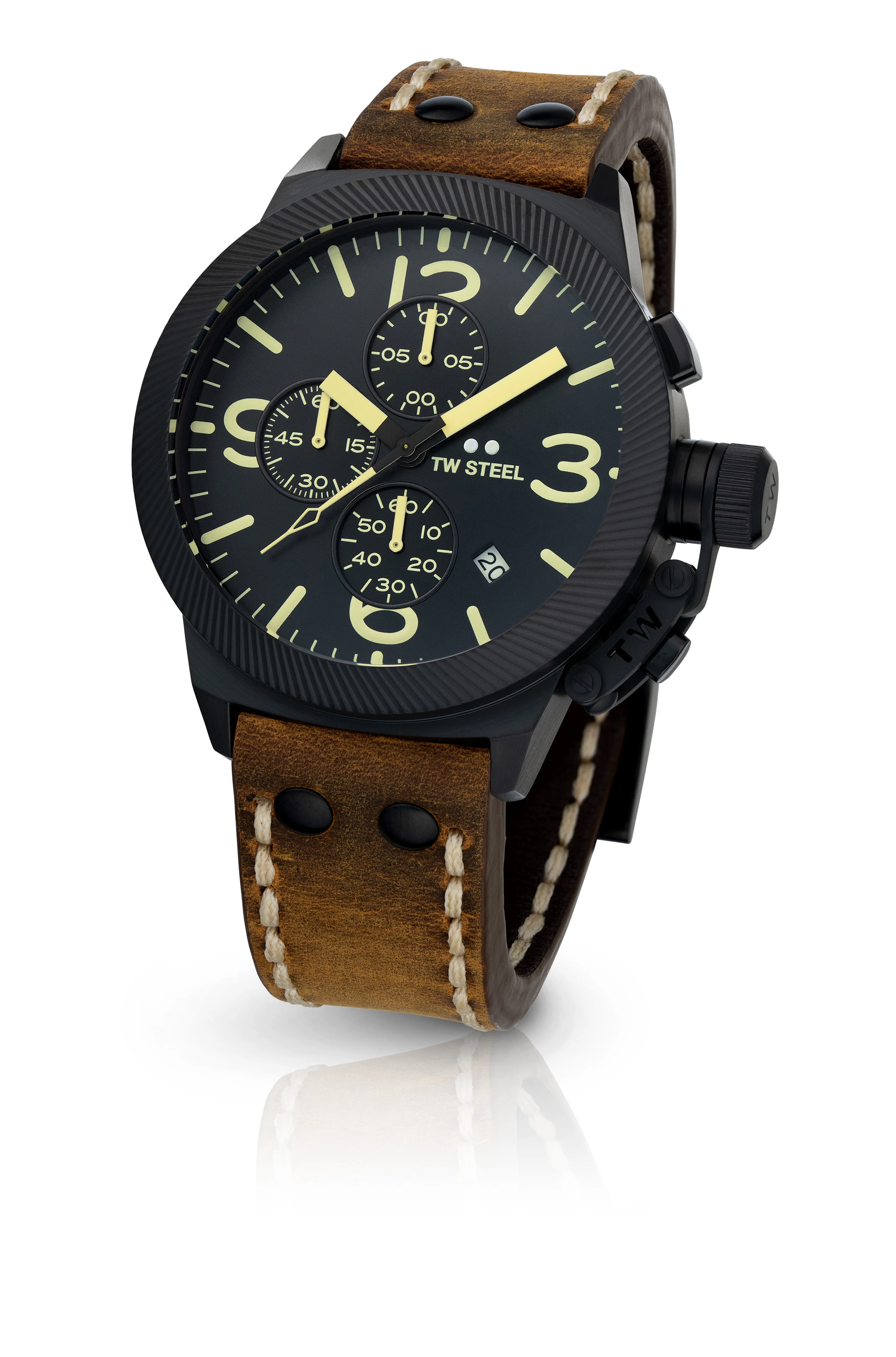 TW Steel Watch Canteen Chronograph Black CS107