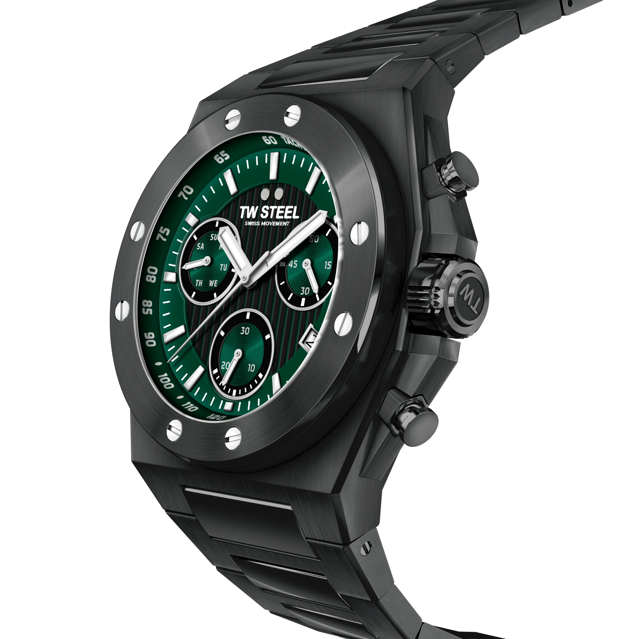 TW Steel Watch CEO Tech Green Black CE4081