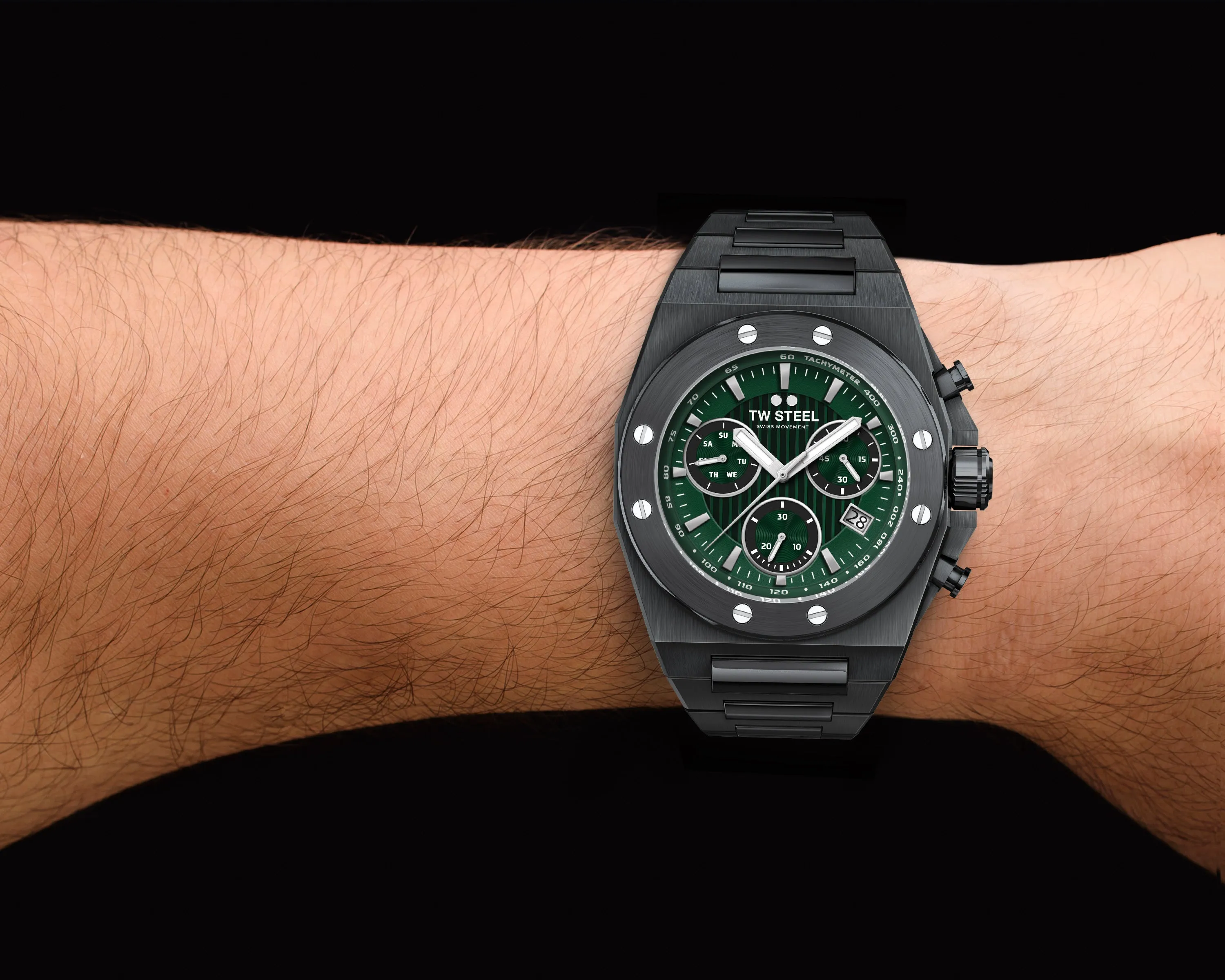 TW Steel Watch CEO Tech Green Black CE4081