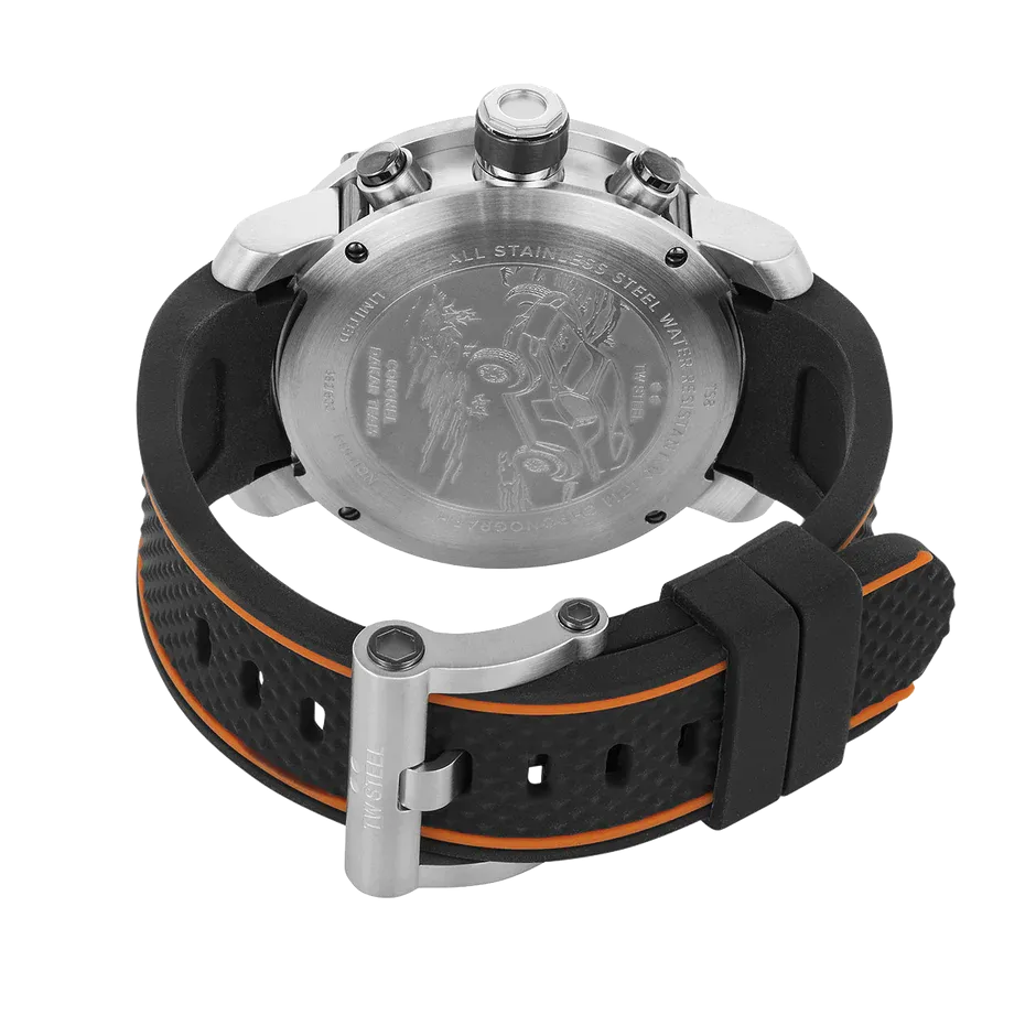 TW Steel Watch Grandeur Tech Chronograph Orange TS8