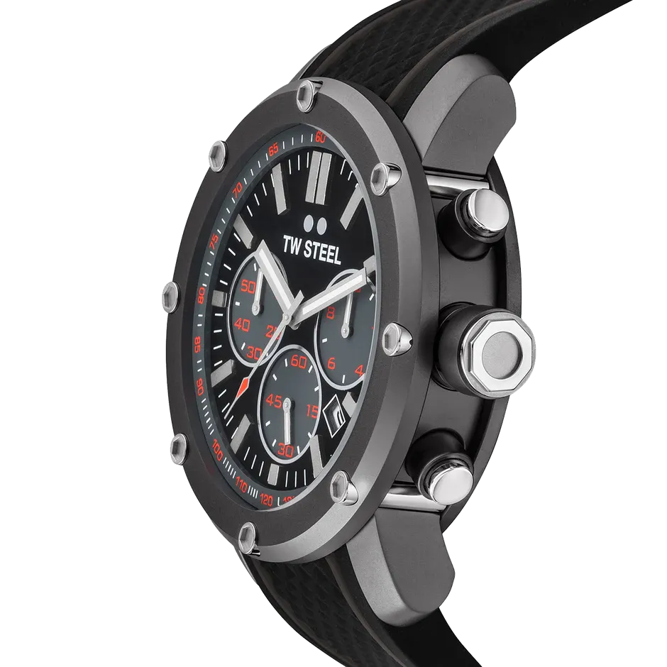 TW Steel Watch Grandeur Tech Chronograph Titanium TS4