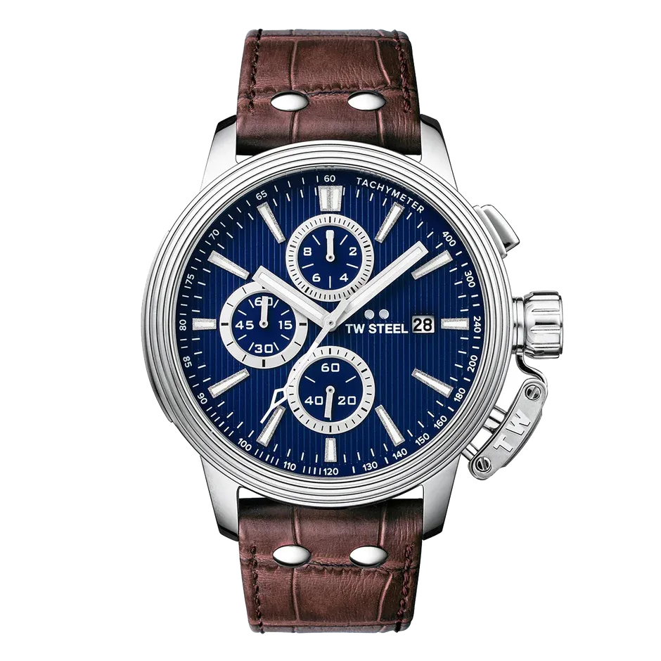 TW Steel Watch Men's CEO Adesso Chronograph Brown CE7009