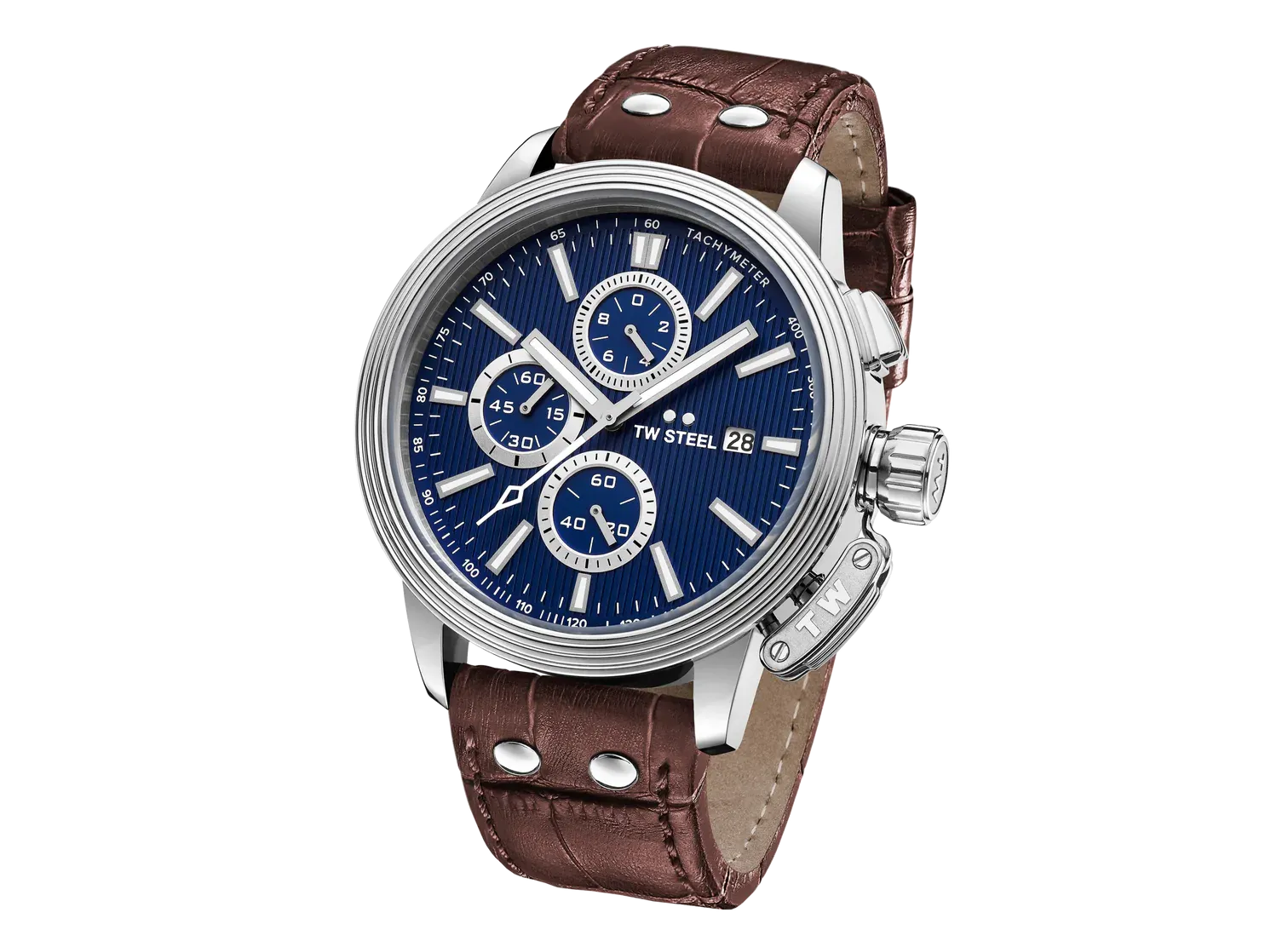 TW Steel Watch Men's CEO Adesso Chronograph Brown CE7009