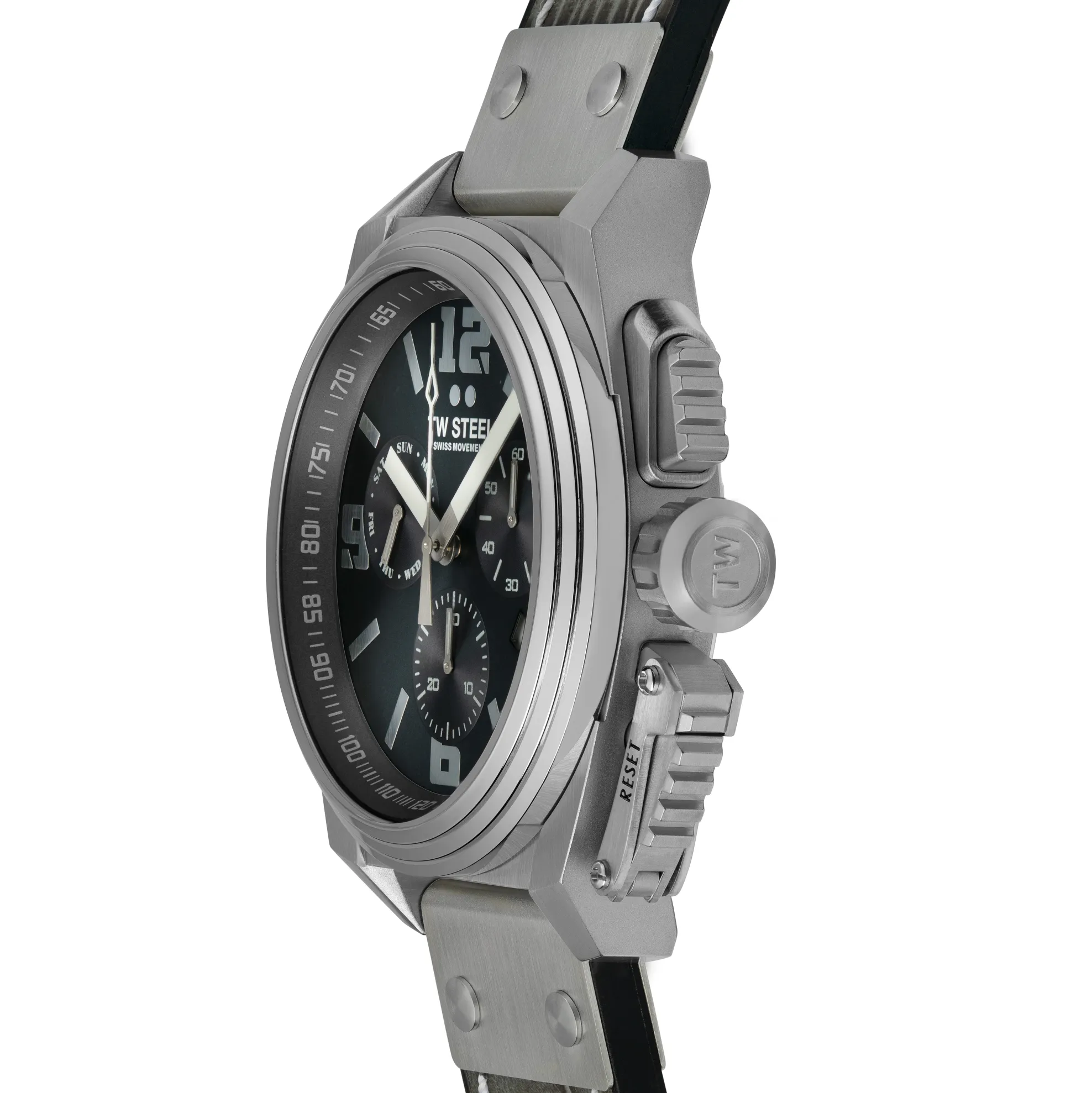 TW Steel Watch Swiss Canteen Chronograph Grey TW1114