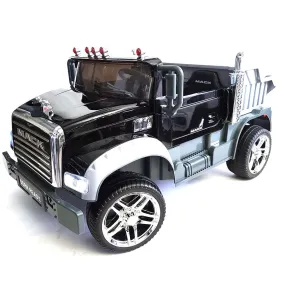 Upgraded Licensed 2025 Mack Truck 24V | 2 Seater Ride-On | Leather Seats | Rubber Tires | Remote | Pre Order