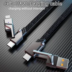 USB type c data cable|4 In 1 PD 100W USB Type C Data Cable Fast Charging