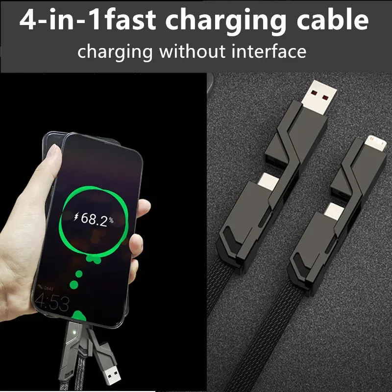 USB type c data cable|4 In 1 PD 100W USB Type C Data Cable Fast Charging