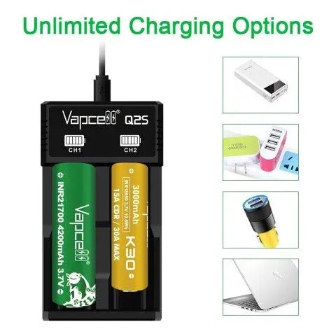 Vapcell Q2S Battery Charger