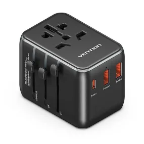 Vention 3-Port USB  Universal Travel Adapter