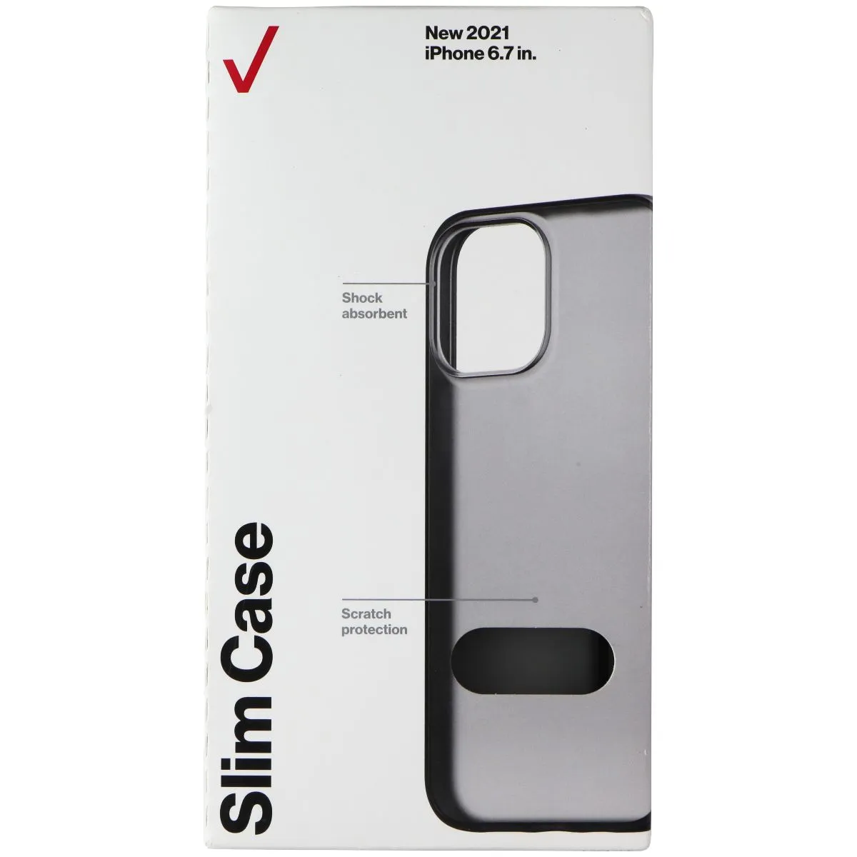 Verizon Slim Sustainable Hard Case for Apple iPhone 13 Pro Max - Black/Smokey