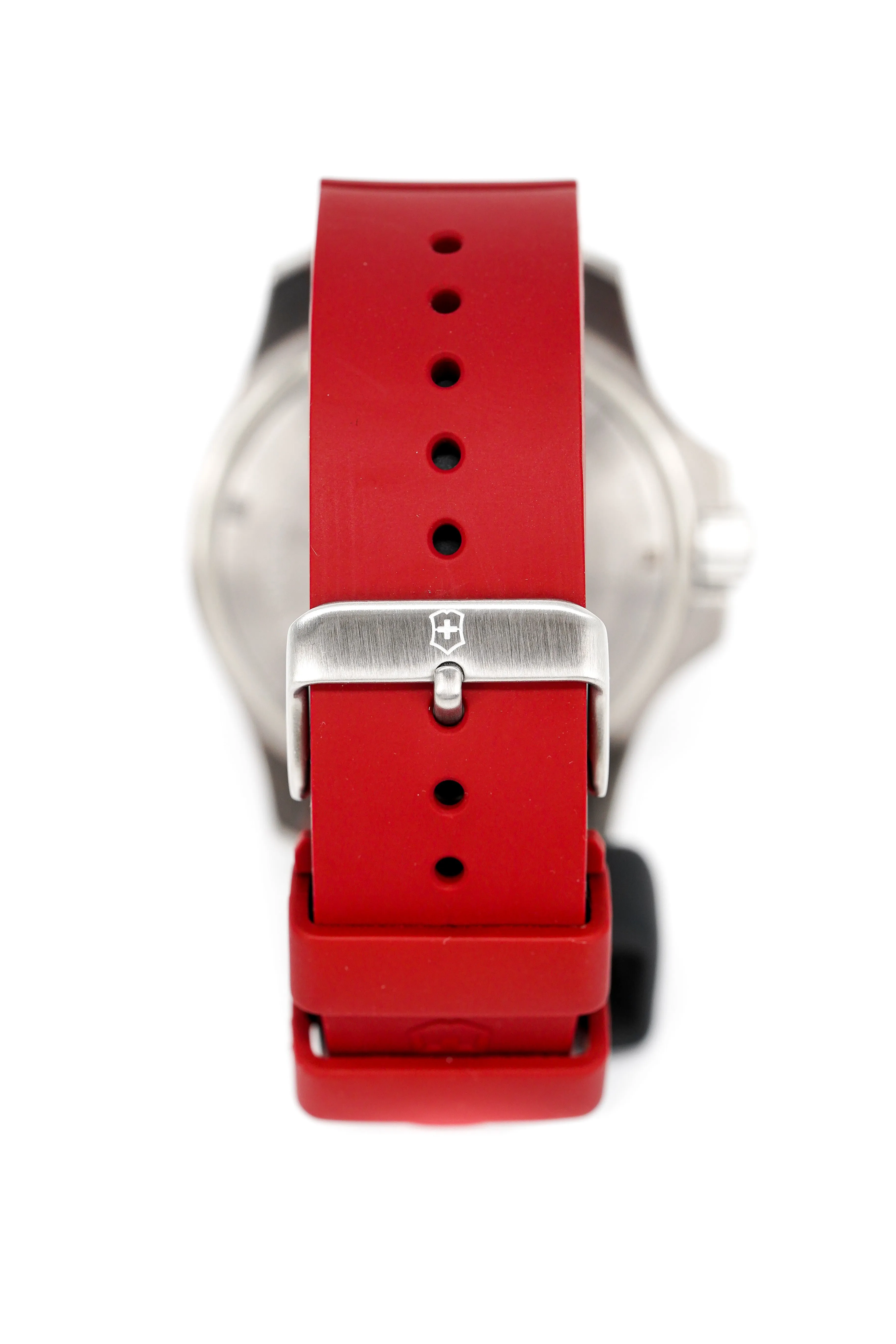 Victorinox Mens Watch I.N.O.X Red Dial Rubber Strap 241719.1