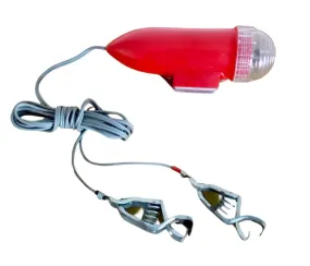 Vintage Vehicle Inspection Light / Torch With Leads For Battery Connection