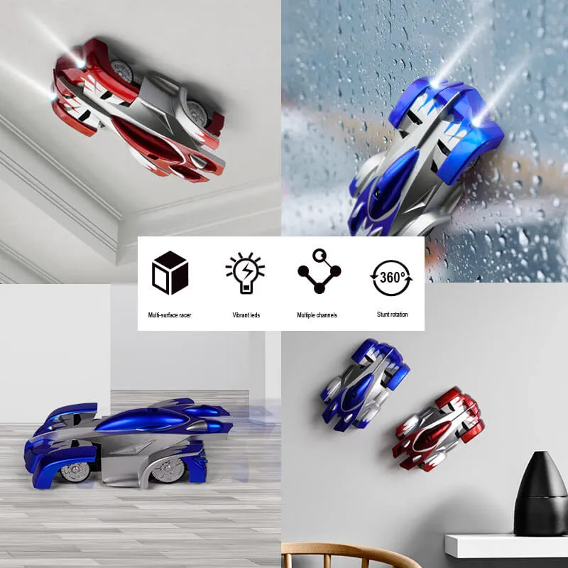 Wall Climbing RC Car Remote Control Toy 360° Rotating Stunt Car for Boys Girls Birthday Gift