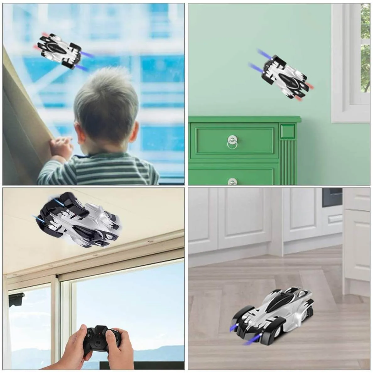 Wall Climbing RC Car Remote Control Toy 360° Rotating Stunt Car for Boys Girls Birthday Gift