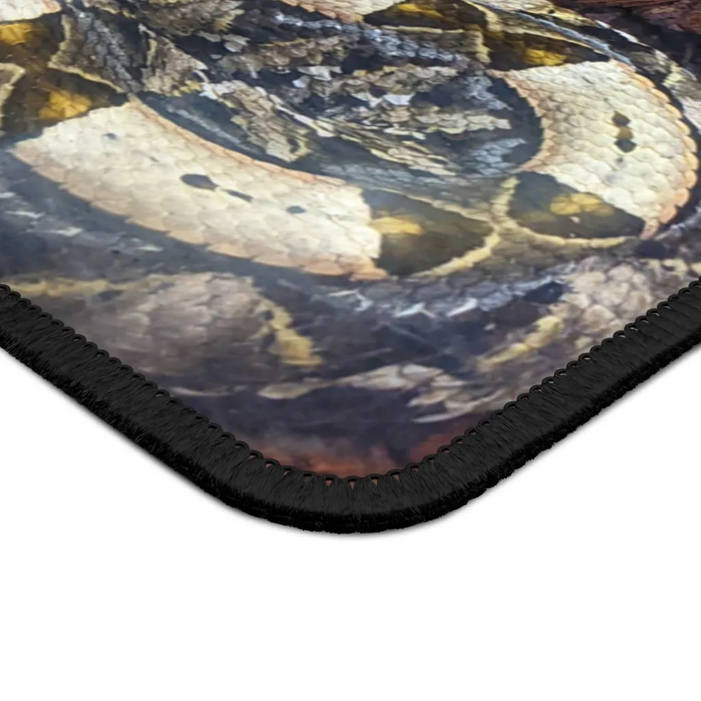 White Black Snake Gaming Mouse Pad