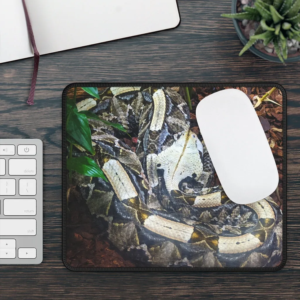 White Black Snake Gaming Mouse Pad