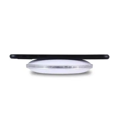 White Wireless Charger with LED Light