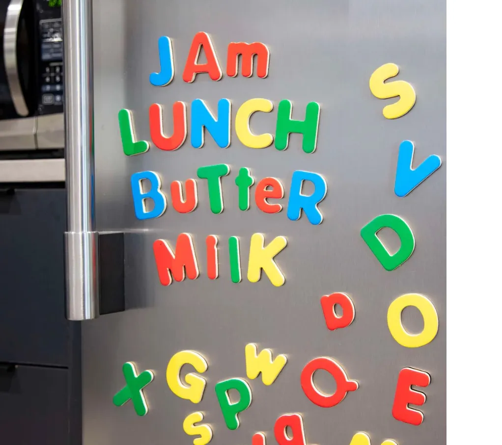 Wooden Alphabet Magnets: Uppercase & Lowercase 52pc