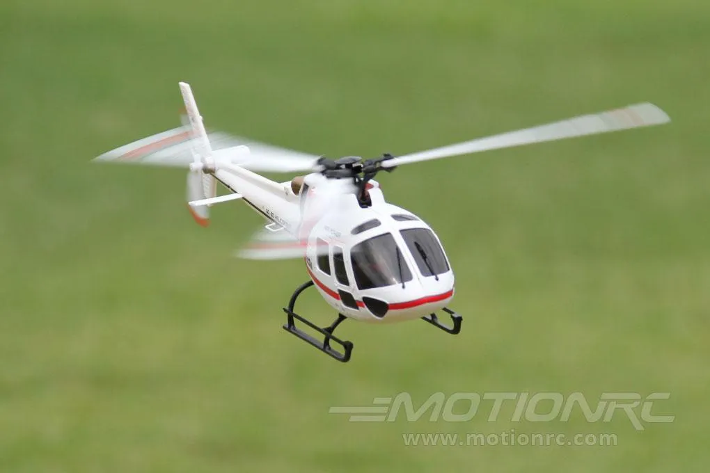 XK K123 Red and White 120 Size Gyro Stabilized Helicopter - RTF