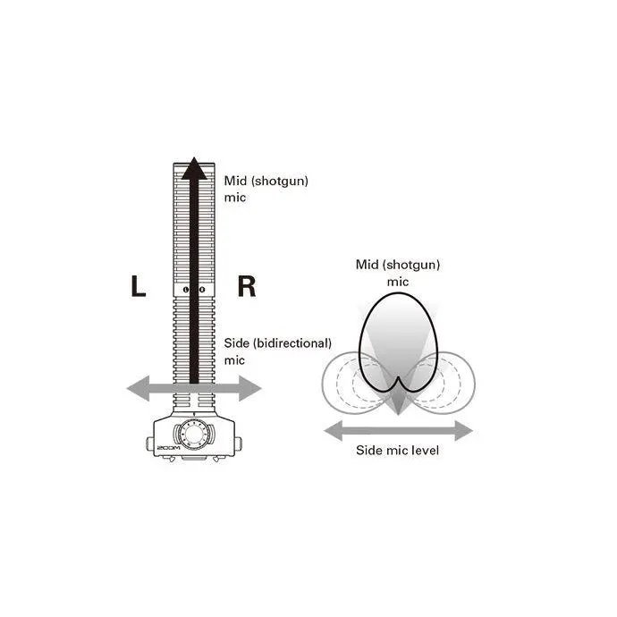 Zoom SSH-6 Stereo Shotgun Microphone Capsule for H5, H6, Q8, U-44, F4, and F8